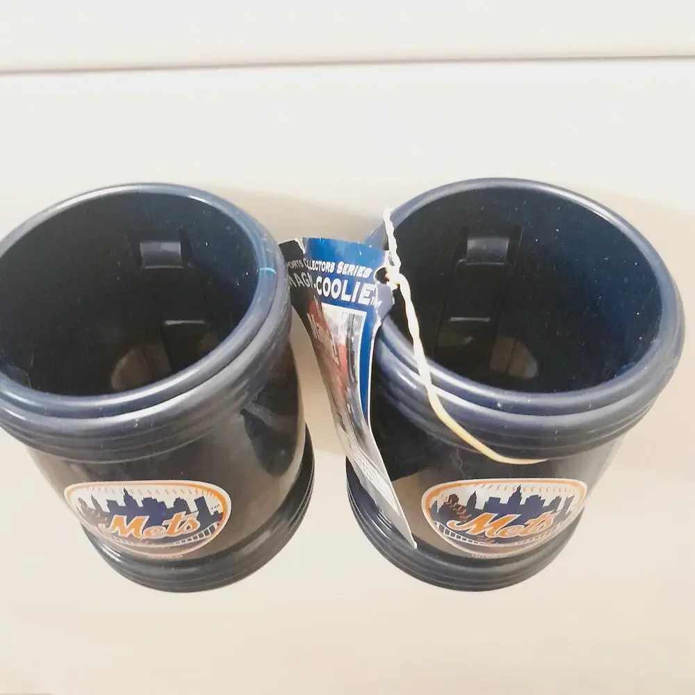 MLB New York Mets (2) Magnetic Bottle Koozie Coozie  Tailgating New Boat